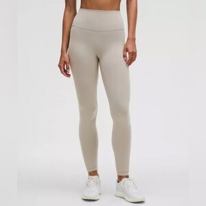High-Rise Seamless Leggings in Light Beige